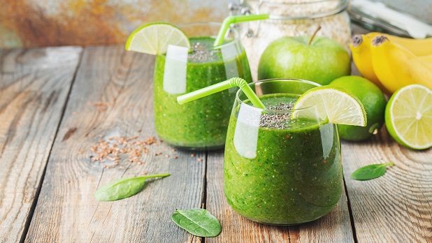 green fresh healthy smoothie diet